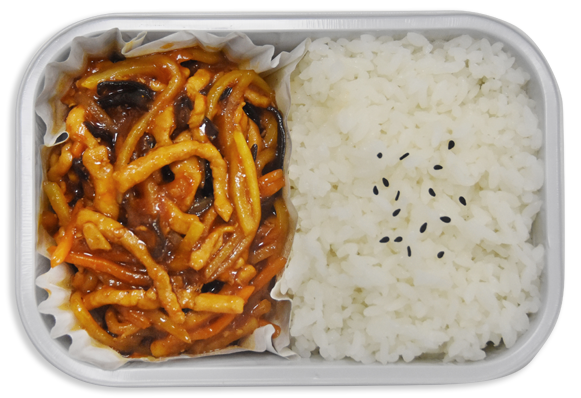 魚香肉絲飯 