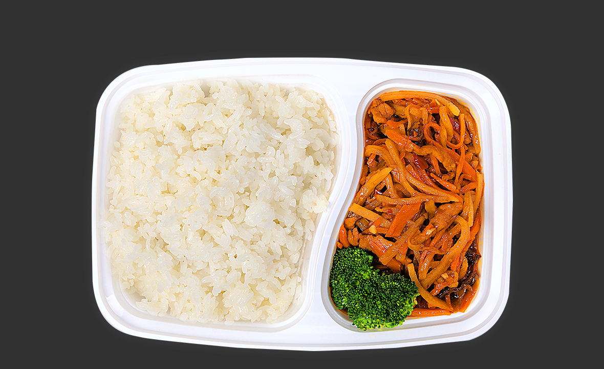  魚香肉絲飯 