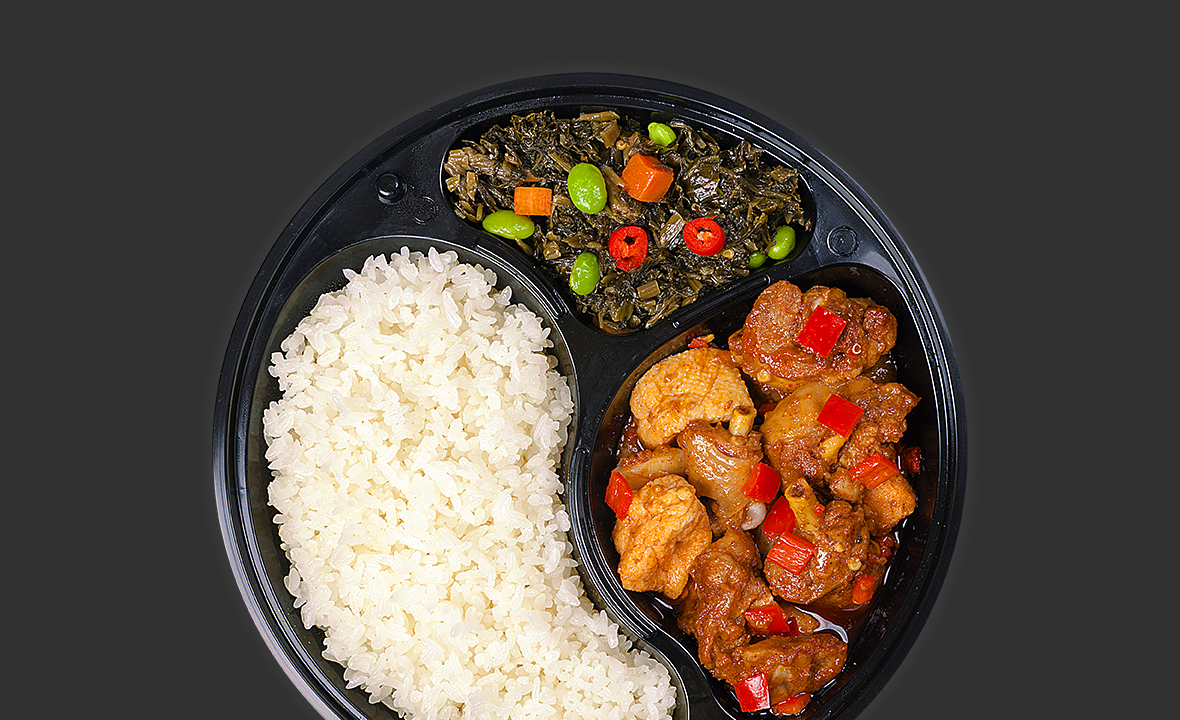  剁椒雞塊飯 